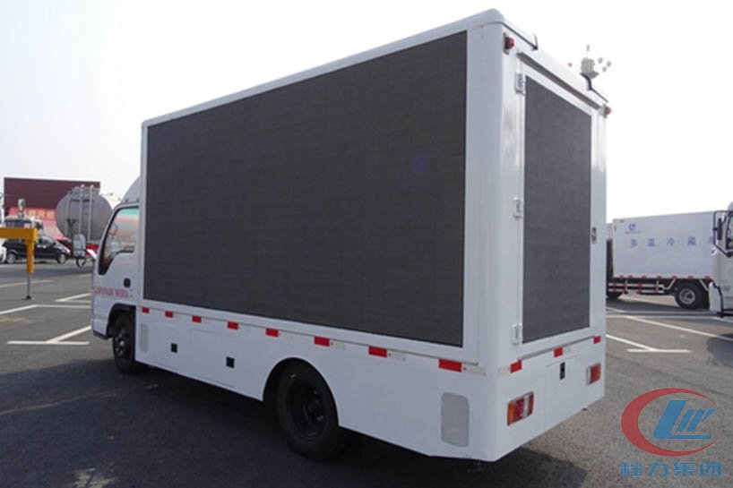 湖北程力五十铃led广告宣传车侧面图