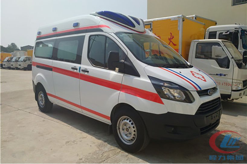 德信福特救护车福特新全顺救护车侧面图