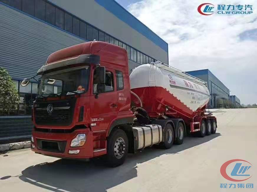 德信东风天龙半挂水泥罐车