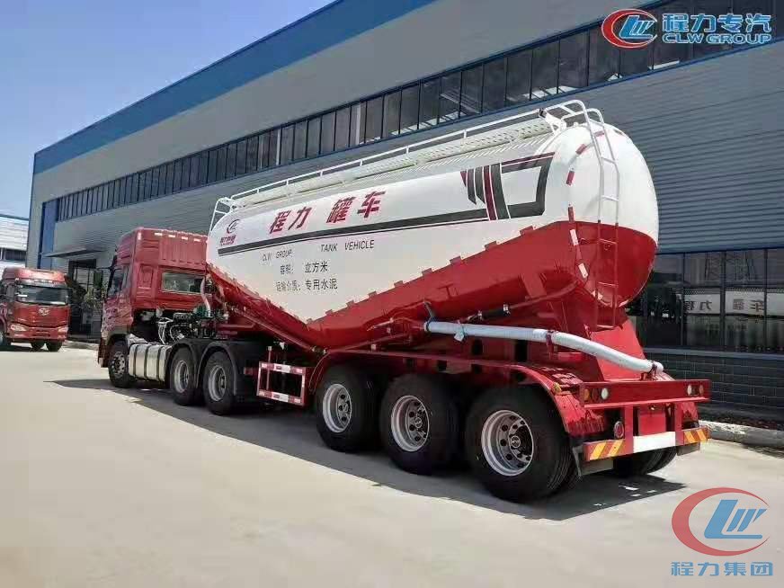 德信东风天龙半挂水泥罐车